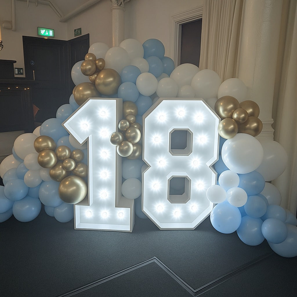 0-9 - 4 FOOT LED NUMBERS TO HIRE